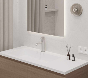 Керамогранит Ceradim Perla Bianco серый светлый матовый рект. (60х119,5) арт. CR6012G0481R